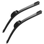 OEM Quality 26 inch + 18 inch Universal J/U Hook Front Windshield Wiper Blades For My Car All-Season Automotive Replacement Blades 2 Pack