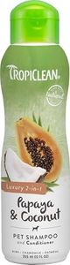 Tropiclean Paypaya and Coconut 2-in-1 Luxury Dog Shampoo and Conditioner 355ml
