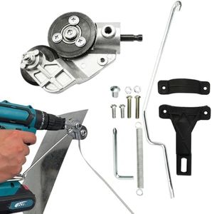NORTOOLS Electric Drill Plate Cutter,Sheet Metal Cutter Drill Attachment,Metal Nibbler Refitting Plate Shears for Cutting Iron, Steel,Copper, Aluminum