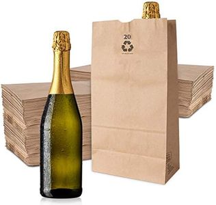 Stock Your Home 20 Lb Kraft Big Brown Paper Bags (100 Count) - Bulk Disposable Liquor Bottle Sacks, Extra Large Size Blank Bag, Good for Big Lunch, Grocery Food Shopping, and Arts & Crafts Projects