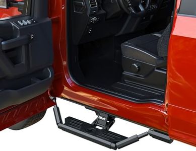 APS iBot Power Drop Steps Compatible with Ford Ranger Mazda B-Series 1999-2011 Super Cab 4-Door (Drilling Required) Driver Side Front Door | Individual Robotic-Inspired Retractable Running Boards