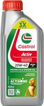 Castrol Activ 20W-40 4T Synthetic Engine Oil for Bikes 900ML |3X Protection | With Actibond Technology | Engine Protection for bikes | JASO MA2