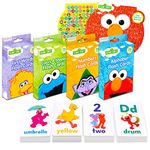 Sesame Street Flash Card Set for Toddlers - Bundle with 4 Decks of Sesame Street Flash Cards Teaching ABCs, Numbers, Colors, and More (Sesame Street Learning)