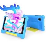 Hakaug Kid Tablet 7 inch Android 13 Quad Core 32GB 1024x600 IPS Display Protable Tablet for Kids Boys Girls Parental Control Educationl Tablets with Shockproof Case (Blue)