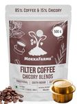 MokkaFarms Authentic South Indian Filter Coffee Powder - Vivacious 500g | 85% Coffee, 15% Chicory | Freshly Roast & Ground in Small Batches | Traditional, Strong Flavor & Rich Aroma | Coorg Grown