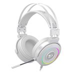 Redragon Lamia 2 H320W RGB Gaming Headset White - Headphones with Microphone - Includes Stand - Powerful Headphones - USB - 7.1 Virtual - Gaming Headset - PC Compatible