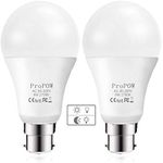 ProPOW Dusk to Dawn Light Bulb, 9W (60 Watt Equivalent) A19 LED Light Sensor Bulbs, Smart Automatic on/Off,Indoor/Outdoor Lighting Bulb for Porch Garage Hallway Patio (Soft White, B22, 2 Pack)