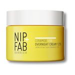 Nip+Fab Ceramide Fix Overnight Cream 12% 50 ml, Luxurious Skin Barrier Replenisher, Elastin Production Support, Giving Your Skin a Firmer, More Youthful Appearance, with Azelaic Acid and Biolin