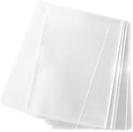 12 x 12 inches Transparent Plastic Bags, Heat Sealable Open Top Pouches, Multipurpose Clear LDPE Plastic Polythene Bags for Packing and Storage, 100 Pack