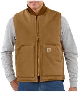 Carhartt Men's Duck Vest,Brown,Small