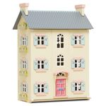 Le Toy Van - Cherry Tree Hall Large Wooden Doll House | 4 Storey Wooden Dolls House Play Set - Suitable For Ages 3+