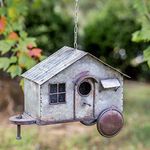 Metal Happy Camper Birdhouse