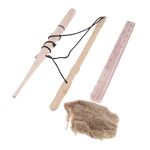 CALANDIS Outdoor Primitive Fire Starter Tool Wood Bow Drill Survival Friction Kit Single