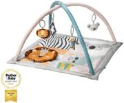 Nuby Animal Adventures Baby Play Mat – Toy Activity Gym with Sensory Toys and Padded Base for Tummy Time, One Size