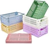 6 Pack Mini Folding Storage Basket 