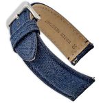 Alpine Cordura Fabric 20mm Watch Band - Quick Release Replacement Straps - Water Resistant Back Lining Leather Straps- Watch Bands for Women & Men - Compatible with Regular & Smart Watch Bands(Navy)