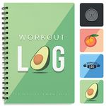 Workout Planner for Daily Fitness Tracking & Goals Setting (A5 Size, 6” x 8”, Avo Green), Men & Women Home & Gym Training Diary by Workout Log Gym