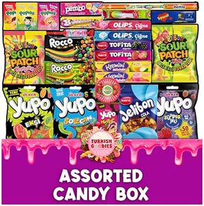 Foreign Candy Gift Box - Exotic Candy Assortment – International Candy Box - Treats for Gifts and Celebrations - 35pcs Turkish Unique Mystery Candy Crate