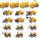 Mini Construction Vehicles Set Pull Back Engineering Car Toys Tractor Trucks for Birthday Party Favors Game Gift Classroom Reward Car