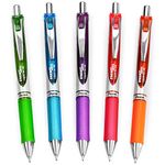 Pentel EnerGel XM BL77 - Retractable Liquid Gel Ink Pen - 0.7mm - 54% Recycled - Tropical Set of 5