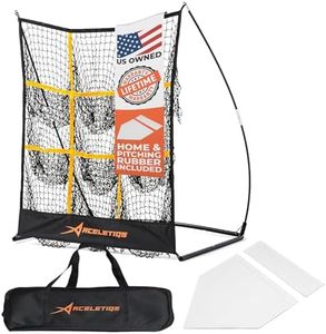 Pitching Target Baseball Net with 9 Targets Baseball Training Equipment for Youth and Adults | Baseball and Softball | Flexible Design for Portability [Carry Bag Included]