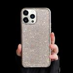 VAOXTY Compatible with Phone 16 Pro Max Case for Women Girls Bling Diamond Glitter Rhinestone Crystal Sparkle Shiny Cute Plating Bumper Case Fashion Luxury Slim Protective Cover Phone Case Silver