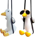 2PCS Cute Swinging Duck Car Pendant