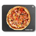 VEVOR Pizza Steel, 13.5" x 10" x 1/4" Pizza Steel Plate for Oven, Pre-Seasoned Carbon Steel Pizza Baking Stone with 20X Higher Conductivity, Heavy Duty Pizza Pan for Outdoor Grill, Indoor Oven