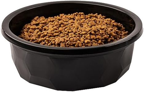 Leashboss Extra Large Dog Water Bowls (112 Oz) | Heavy Duty Plastic Food and Water Bowl for Large Dog Breeds, Durable and High Capacity Feeding Bowls for Inside or Outside, Holds Up To 14 Cups (Black)