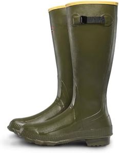 LaCrosse Grange Rubber Hunting & Work Boots for Men - Waterproof ZXT Rubber, with Adjustable Fit Strap, EVA Footbed, and Slip-Resistant Outsole, OD Green - 13 M