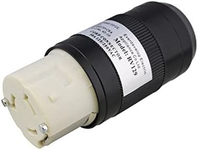 ABN L5-50R Connector - 50 Amp Twist Lock Inlet, Locking Power Cord Connector, Locking Power Inlet Plug, 50A 125/250V