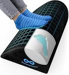 Everlasting Comfort Foot Rest Under Desk at Work - Ergonomic Teardrop Design for All Day Support, Pain Relief - Memory Foam Foot Stool Rocker, Office Footrests for Gaming, Computer, Desk, Car, Home