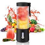 Binineew Portable Blender for Smoothies and Shakes - 15oz Personal Size Blender USB Rechargeable - Multifunction Food Mixer Small Juicer Cup Mini Blender for Kitchen Travel Outdoors Gym Office