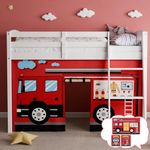 YRDKB Fire-Truck Bunk Bed - Curtain