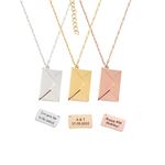 Custom Message Necklace, Personalised Love Letterbox Necklace, Engraved Letter and Envelope Necklace, Locket Necklace, Secret Love Note Necklace, Hidden Message Jewellery, Anniversary Gift