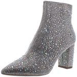 Betsey Johnson Women's Cady Ankle Boot, Rhinestone, 8