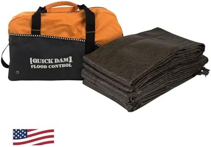 Quick Dam QDDUFF17-4 Barriers 17ft Flood Barrier Duffel Kit, 17-ft 4 Pack, Black, 4 Piece