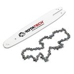 Rotatech 14" Chainsaw Bar & Chain Pack Fits Stihl MS180 MS181 018 50 DL Drive Links 3/8" LP Pitch .050" Gauge