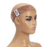 GEX Wig Grip Adjustable Elastic Comfort Headband Velcro Free Wig Band (Tan)