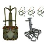 Sandlot Complete Tree Saddle Hunting System - Includes Edge Tree Saddle Platform, Mondo Saddle Harness and Carrying Bag, XOP GREEN