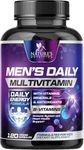 Multivitamin for Men, Extra Strength Daily Multi Vitamin with Vitamins A, C, D, E, B1, Plus Zinc - Made in USA - Best Natural Supplement for Energy and General Health - Non GMO - 120 Capsules