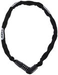 Abus Steel-O-Chain 5805C Chain with Combination Lock, 5mm x 75cm (5mm x 2.5'), Black