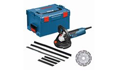 Bosch GBR 15 CAG Heavy Duty Concrete Grinder, 1,500W, 9,300 rpm, M14, 125 mm, Constant Speed, Bosch Click & Clean System, 2.6 kg, 4 Accessories & L-Boxx 238, 1 Year Warranty