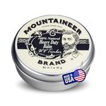 Mountaineer Brand Heavy Duty Beard Balm For Men | 100% Natural with No Parabens or Dyes | Leave In Styling and Conditioning Balm | Shape, Smooth, Grooming Beard Kit | Timber Scent 2oz