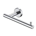 JQK Chrome Toilet Paper Holder, 5 Inch 304 Stainless Steel Tissue Paper Dispenser for Bathroom, Hold Mega Rolls, Polished Chrome Wall Mount, TPH100-CH