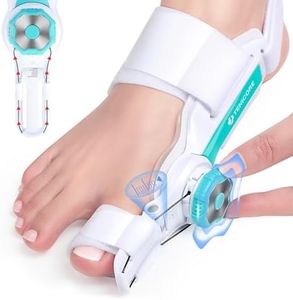 TENICORE Bunion Corrector, 2025 Upgraded Big Toe Straightener, Adjustable Bunion Splint with Anti-slip Heel Strap for Bunion Relief, Suitable for Left and Right Feet Day Night Support, 1PC