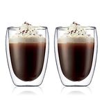 Bodum 4559-10 PAVINA Double Walled Thermo Glasses, 0.35 L, 12 oz, Pair