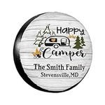 Personalized Happy Camper Spare Tir