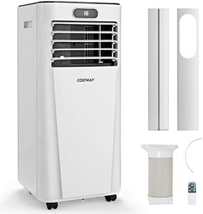 Costway 9000 BTU Portable Air Conditioner w/Remote Control, 3-in-1 AC Unit w/Cooling, Dehumidifying, Fan & Sleep Mode, Cools Up to 30㎡, 24H Timer & LED Display, Air Cooler w/Window Kit