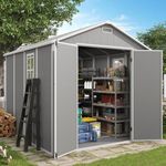 VONZOY Outdoor Storage Shed, 8x8 FT